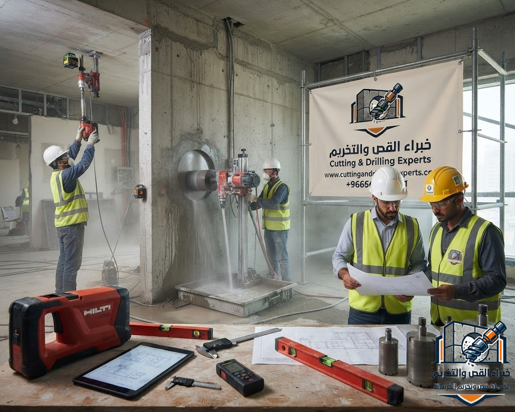 خبراء القص والتخريم يقدمون تخريم خرسانة حي العزيزية مكة بأحدث معدات الكور الماسي مع دقة وسرعة في التنفيذ